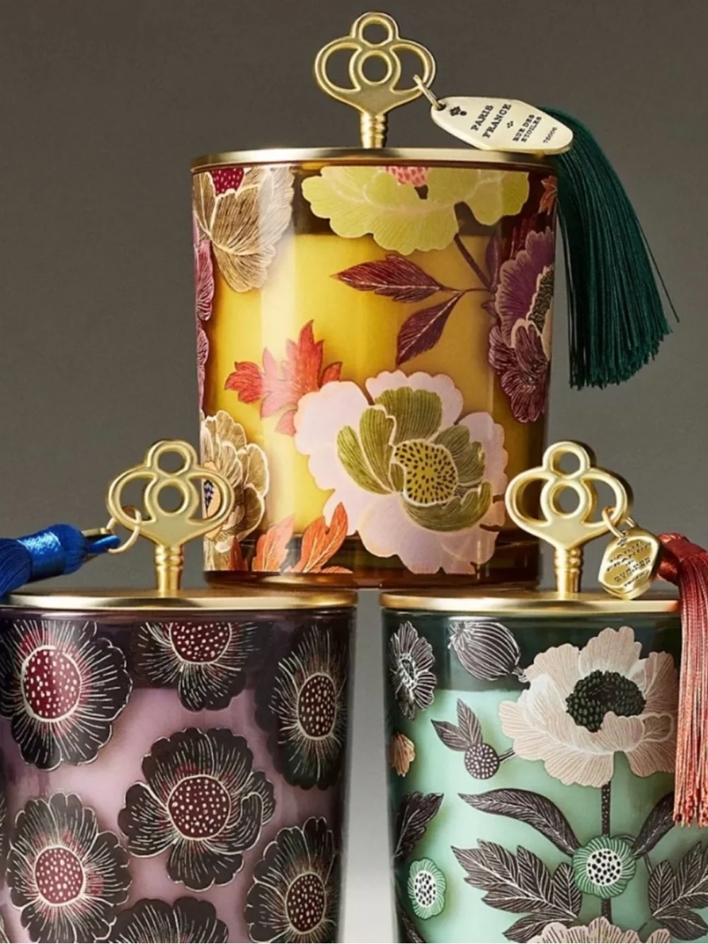 ✨🆕 NIB Anthropologie Amelie Fruity Honeycrisp Oakwood Lidded Glass Candle